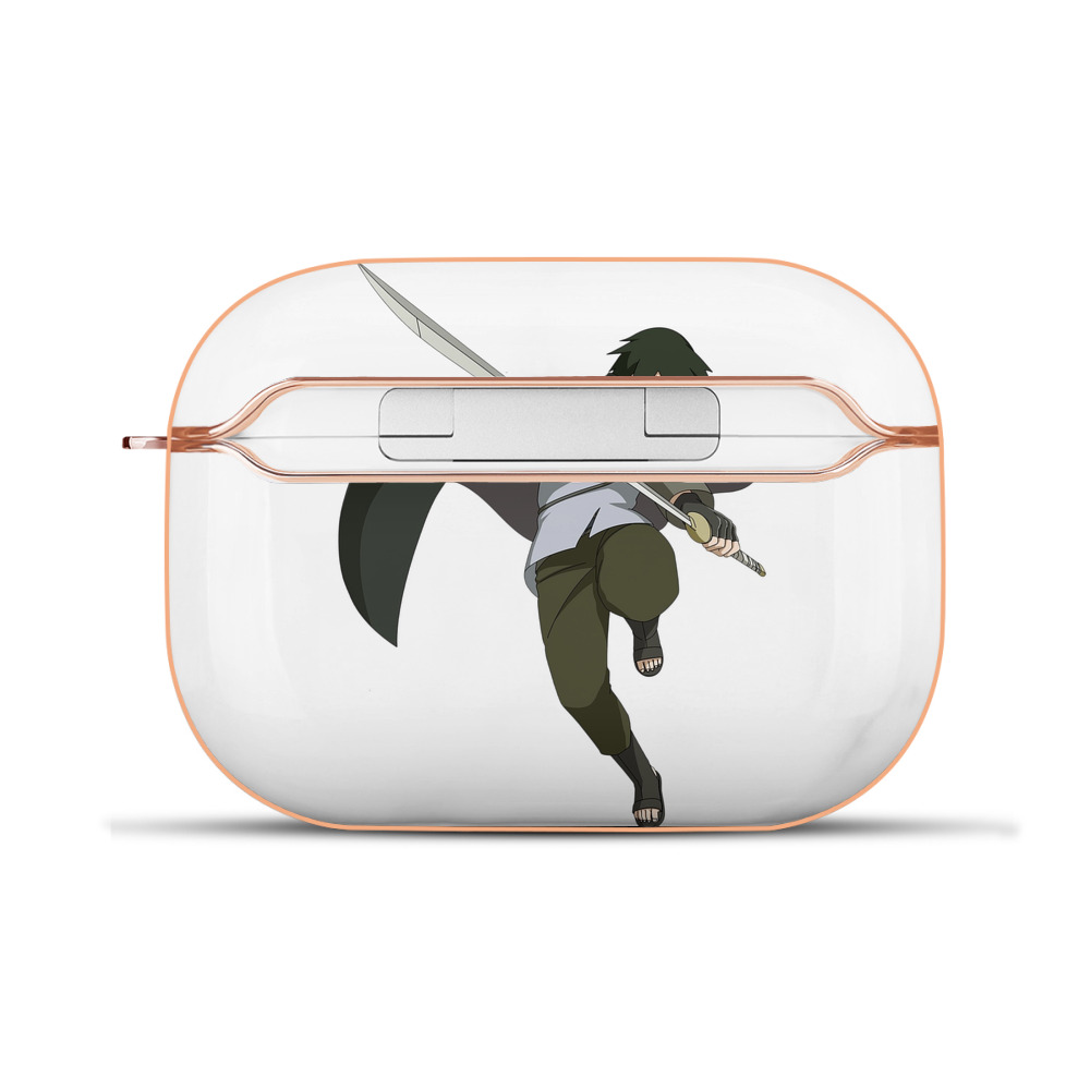 （画像用） NARUTO -ナルト- うちは サスケ Uchiha Sasuke 【AirPods Pro用】ハードシェル保護ケース｜耐衝撃・防指紋・カラビナ付き商品仕様