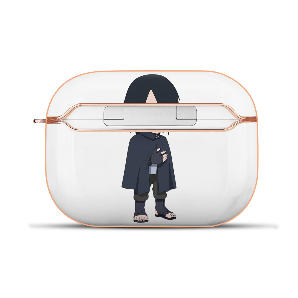 （画像用） NARUTO -ナルト- うちは サスケ Uchiha Sasuke 【AirPods Pro用】ハードシェル保護ケース｜耐衝撃・防指紋・カラビナ付き商品仕様