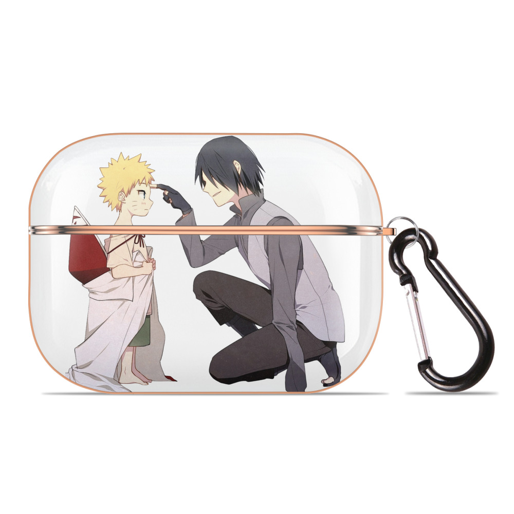 （画像用） NARUTO -ナルト- うちは サスケ Uchiha Sasuke 【AirPods Pro用】ハードシェル保護ケース｜耐衝撃・防指紋・カラビナ付き商品仕様