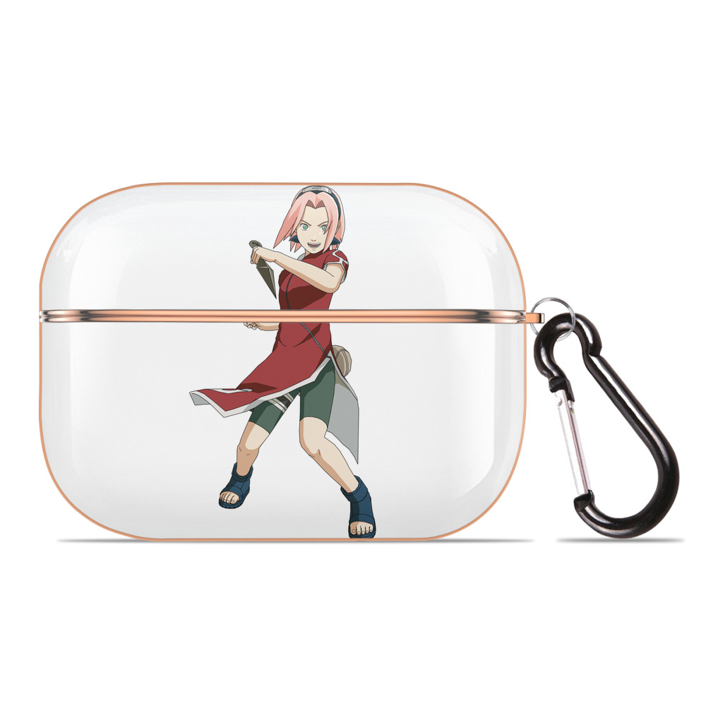 （画像用） NARUTO -ナルト- 春野サクラ Haruno Sakura 【AirPods Pro用】ハードシェル保護ケース｜耐衝撃・防指紋・カラビナ付き商品仕様