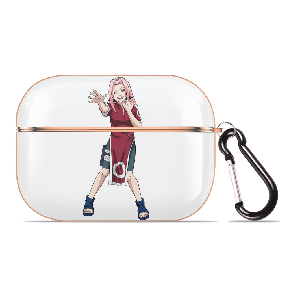 （画像用） NARUTO -ナルト- 春野サクラ Haruno Sakura 【AirPods Pro用】ハードシェル保護ケース｜耐衝撃・防指紋・カラビナ付き商品仕様