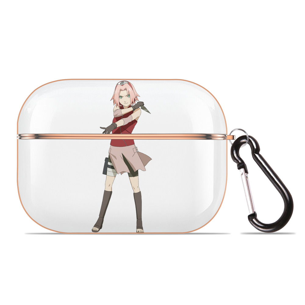 （画像用） NARUTO -ナルト- 春野サクラ Haruno Sakura 【AirPods Pro用】ハードシェル保護ケース｜耐衝撃・防指紋・カラビナ付き商品仕様