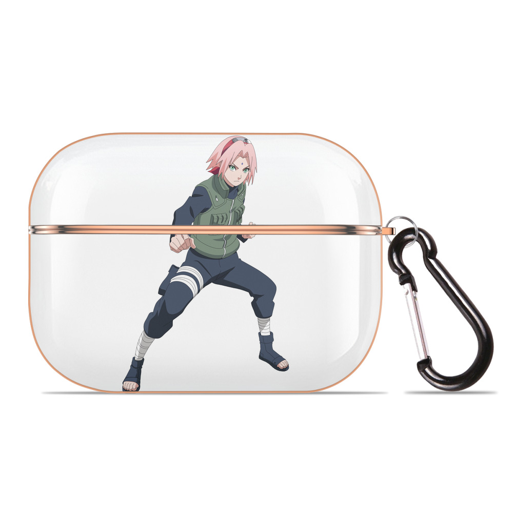 （画像用） NARUTO -ナルト- 春野サクラ Haruno Sakura 【AirPods Pro用】ハードシェル保護ケース｜耐衝撃・防指紋・カラビナ付き商品仕様