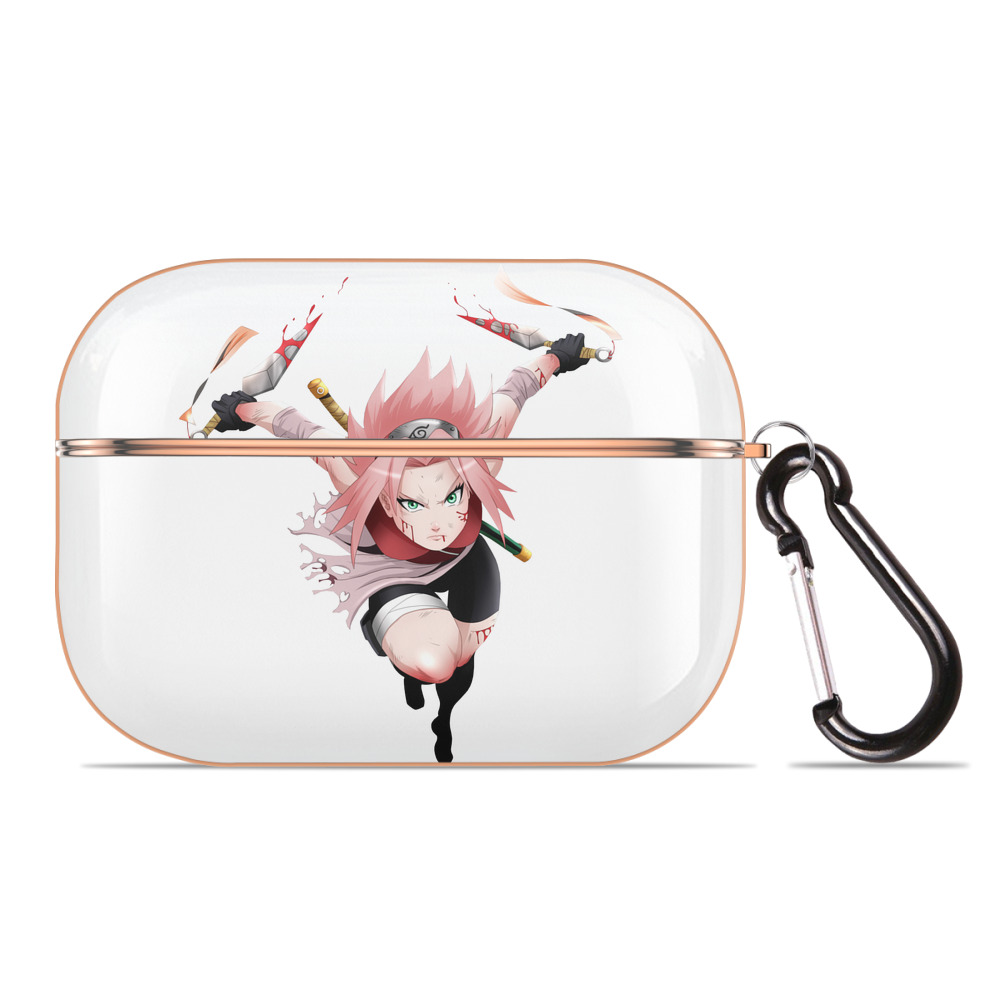 （画像用） NARUTO -ナルト- 春野サクラ Haruno Sakura 【AirPods Pro用】ハードシェル保護ケース｜耐衝撃・防指紋・カラビナ付き商品仕様