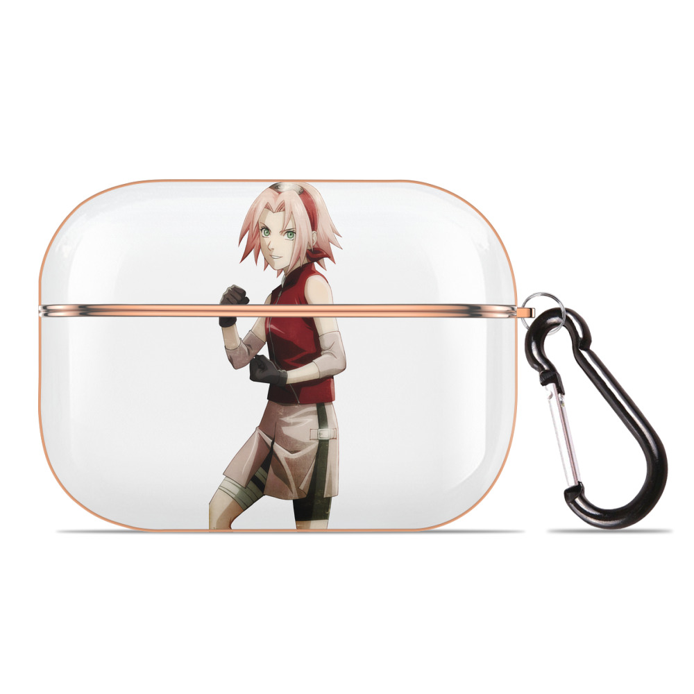 （画像用） NARUTO -ナルト- 春野サクラ Haruno Sakura 【AirPods Pro用】ハードシェル保護ケース｜耐衝撃・防指紋・カラビナ付き商品仕様