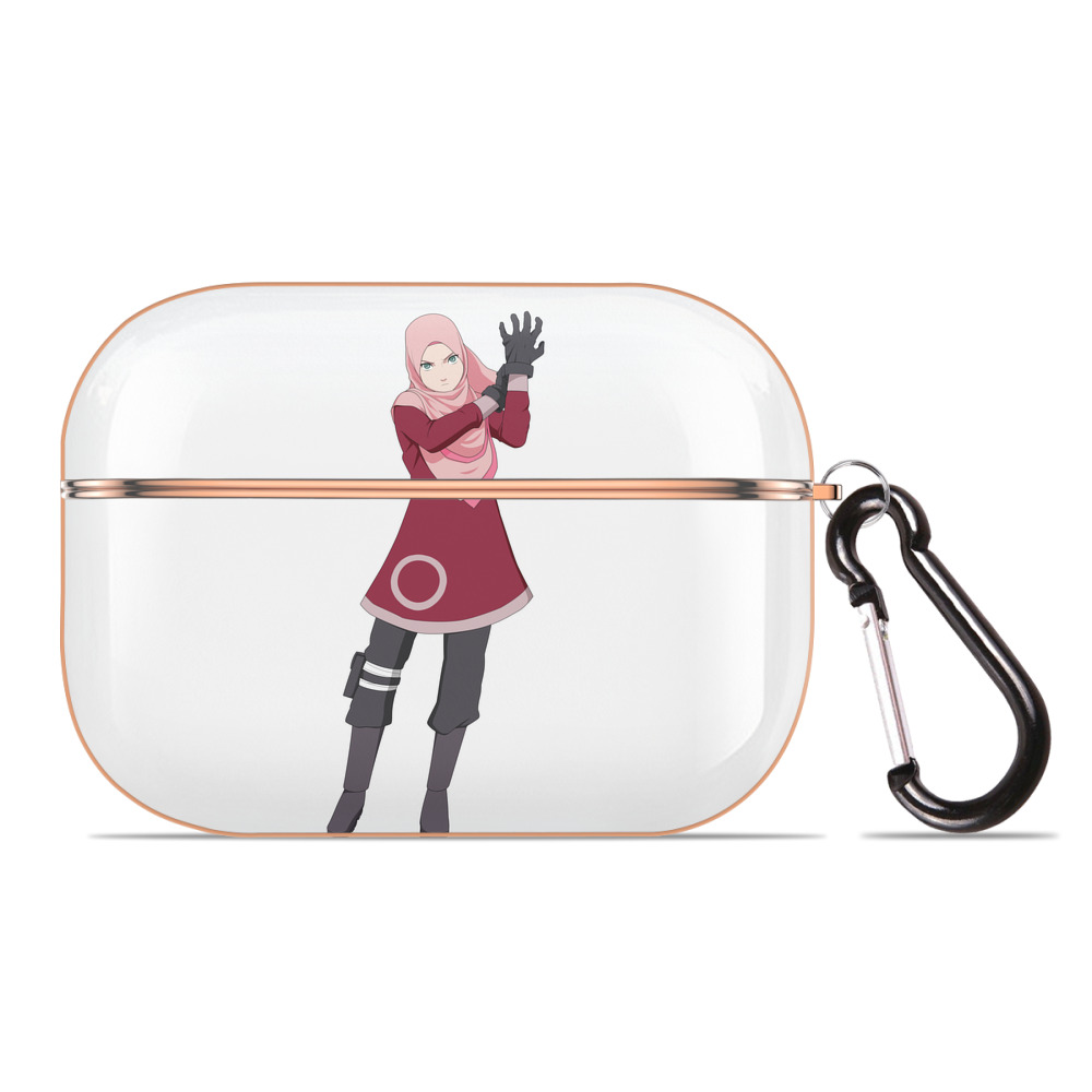 （画像用） NARUTO -ナルト- 春野サクラ Haruno Sakura 【AirPods Pro用】ハードシェル保護ケース｜耐衝撃・防指紋・カラビナ付き商品仕様