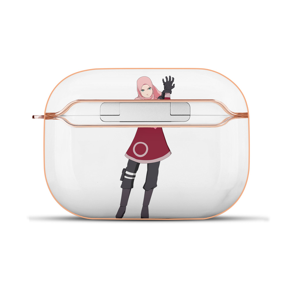 （画像用） NARUTO -ナルト- 春野サクラ Haruno Sakura 【AirPods Pro用】ハードシェル保護ケース｜耐衝撃・防指紋・カラビナ付き商品仕様