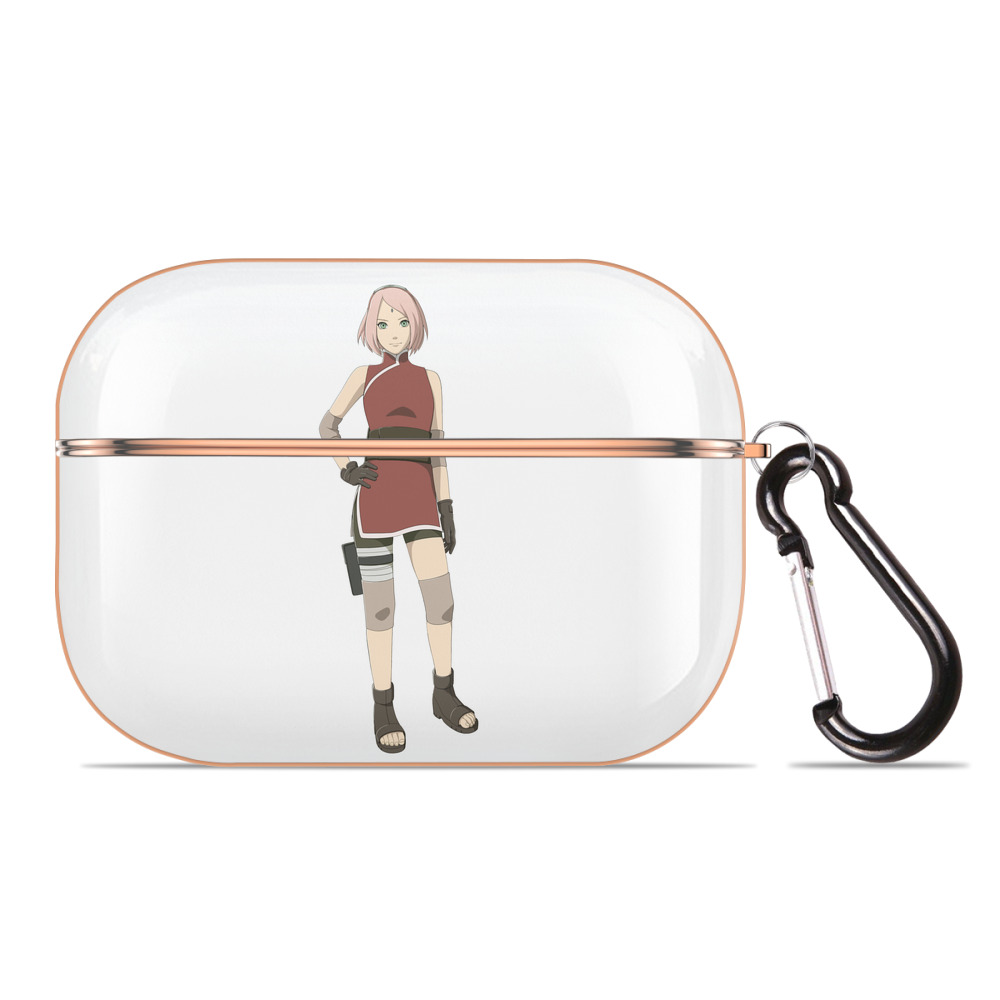 （画像用） NARUTO -ナルト- 春野サクラ Haruno Sakura 【AirPods Pro用】ハードシェル保護ケース｜耐衝撃・防指紋・カラビナ付き商品仕様