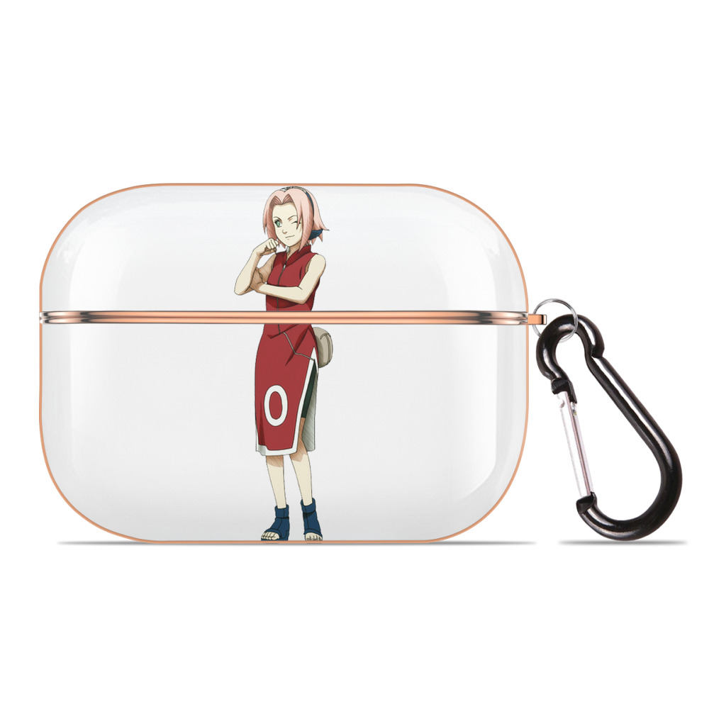 （画像用） NARUTO -ナルト- 春野サクラ Haruno Sakura 【AirPods Pro用】ハードシェル保護ケース｜耐衝撃・防指紋・カラビナ付き商品仕様