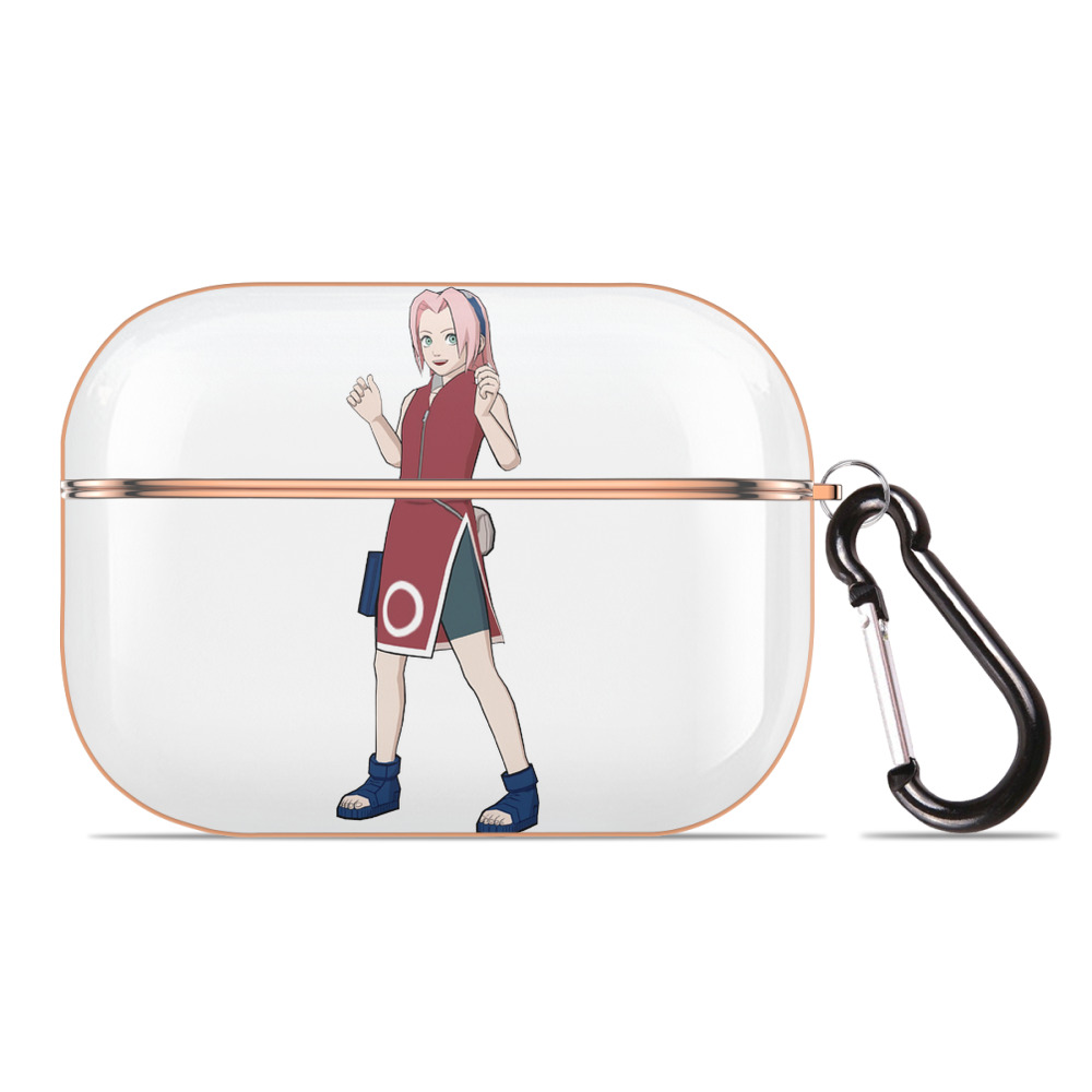 （画像用） NARUTO -ナルト- 春野サクラ Haruno Sakura 【AirPods Pro用】ハードシェル保護ケース｜耐衝撃・防指紋・カラビナ付き商品仕様