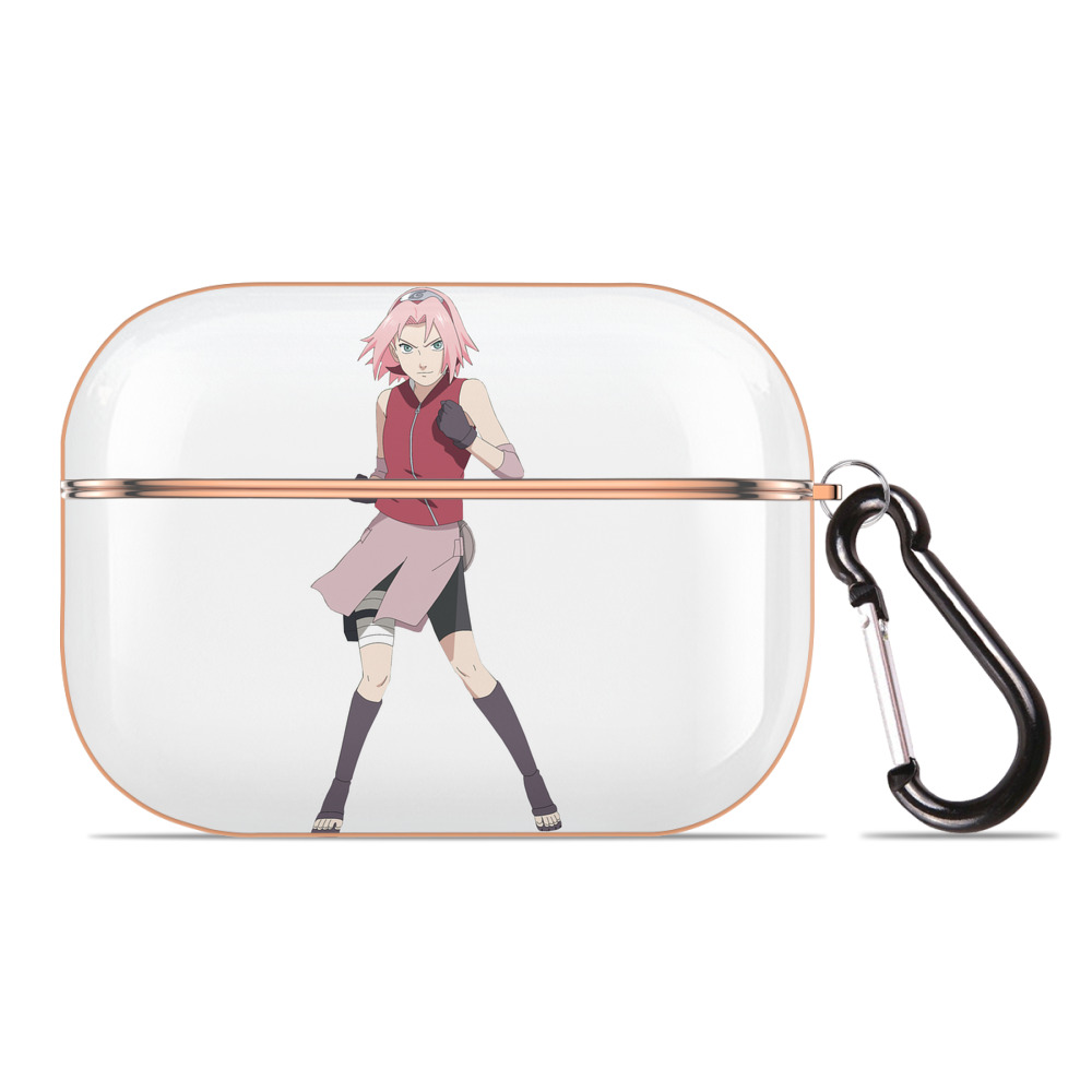 （画像用） NARUTO -ナルト- 春野サクラ Haruno Sakura 【AirPods Pro用】ハードシェル保護ケース｜耐衝撃・防指紋・カラビナ付き商品仕様