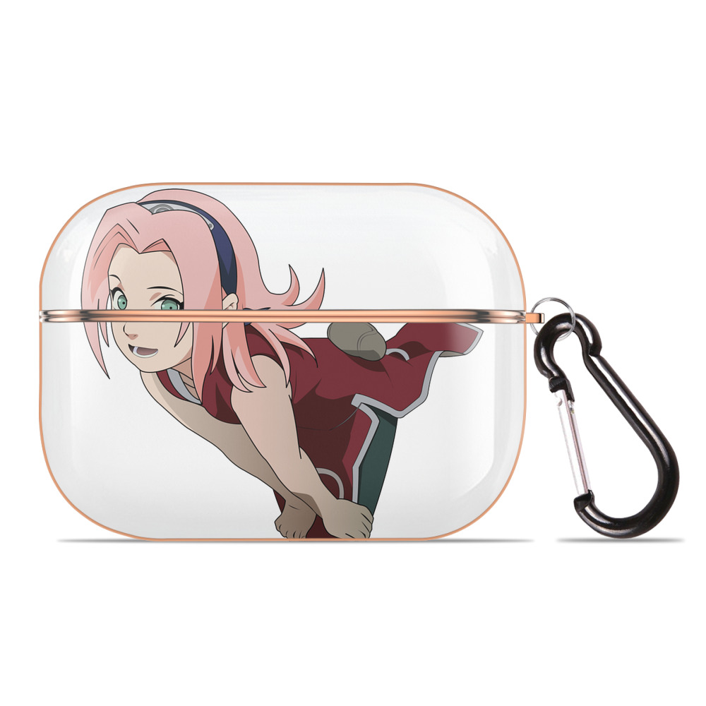 （画像用） NARUTO -ナルト- 春野サクラ Haruno Sakura 【AirPods Pro用】ハードシェル保護ケース｜耐衝撃・防指紋・カラビナ付き商品仕様