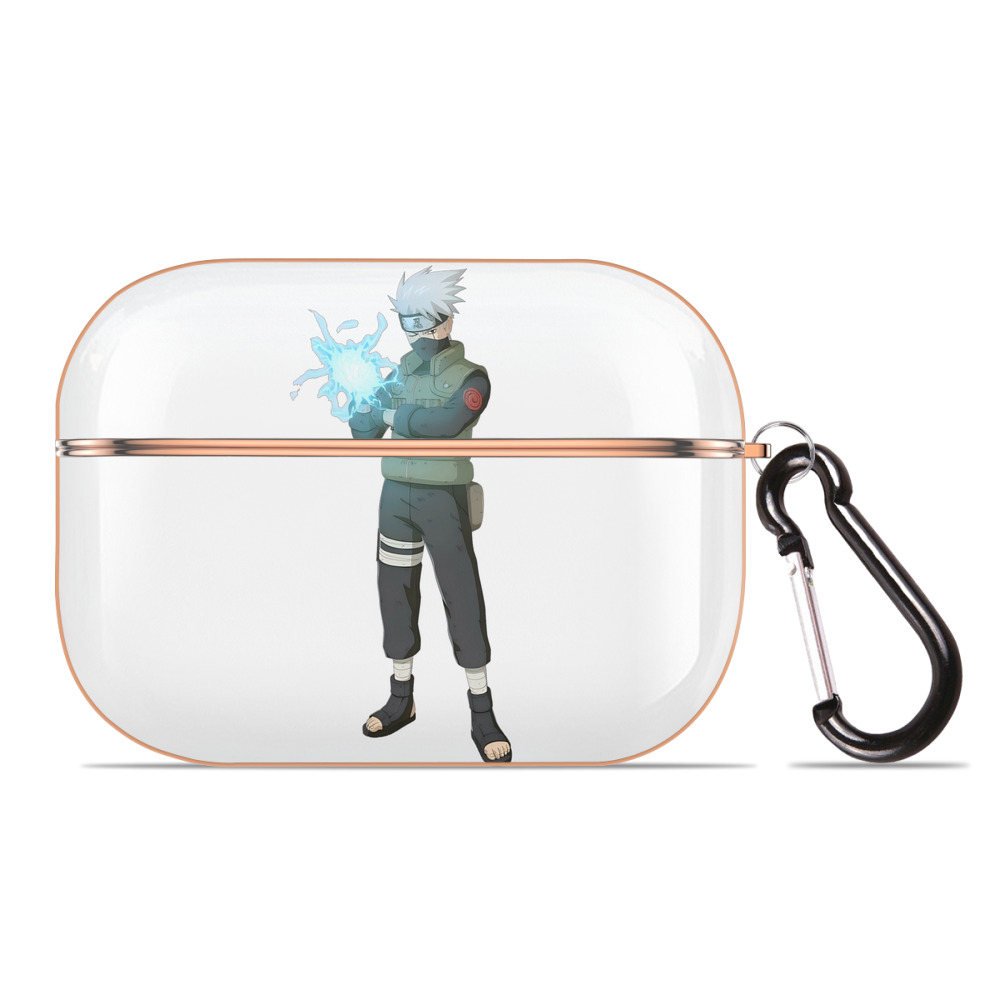 （画像用） NARUTO -ナルト- はたけ カカシ Hatake Kakashi 【AirPods Pro用】ハードシェル保護ケース｜耐衝撃・防指紋・カラビナ付き商品仕様