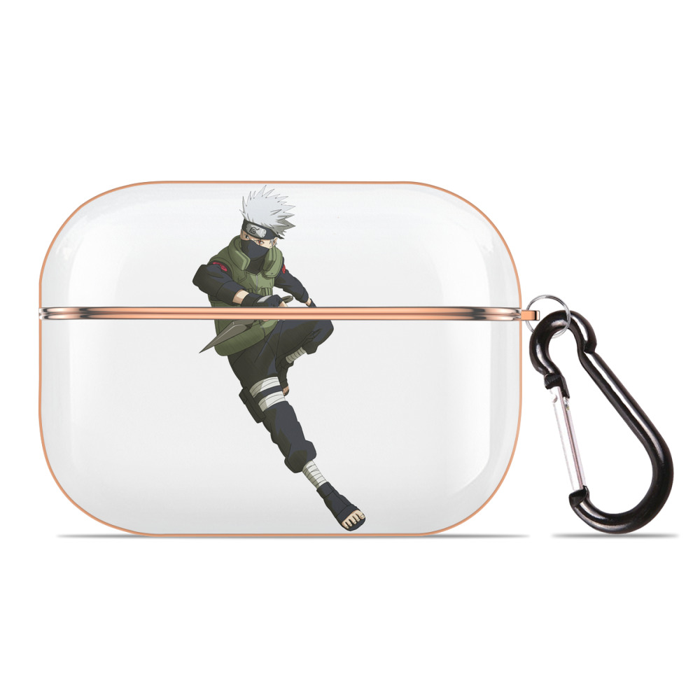 （画像用） NARUTO -ナルト- はたけ カカシ Hatake Kakashi 【AirPods Pro用】ハードシェル保護ケース｜耐衝撃・防指紋・カラビナ付き商品仕様