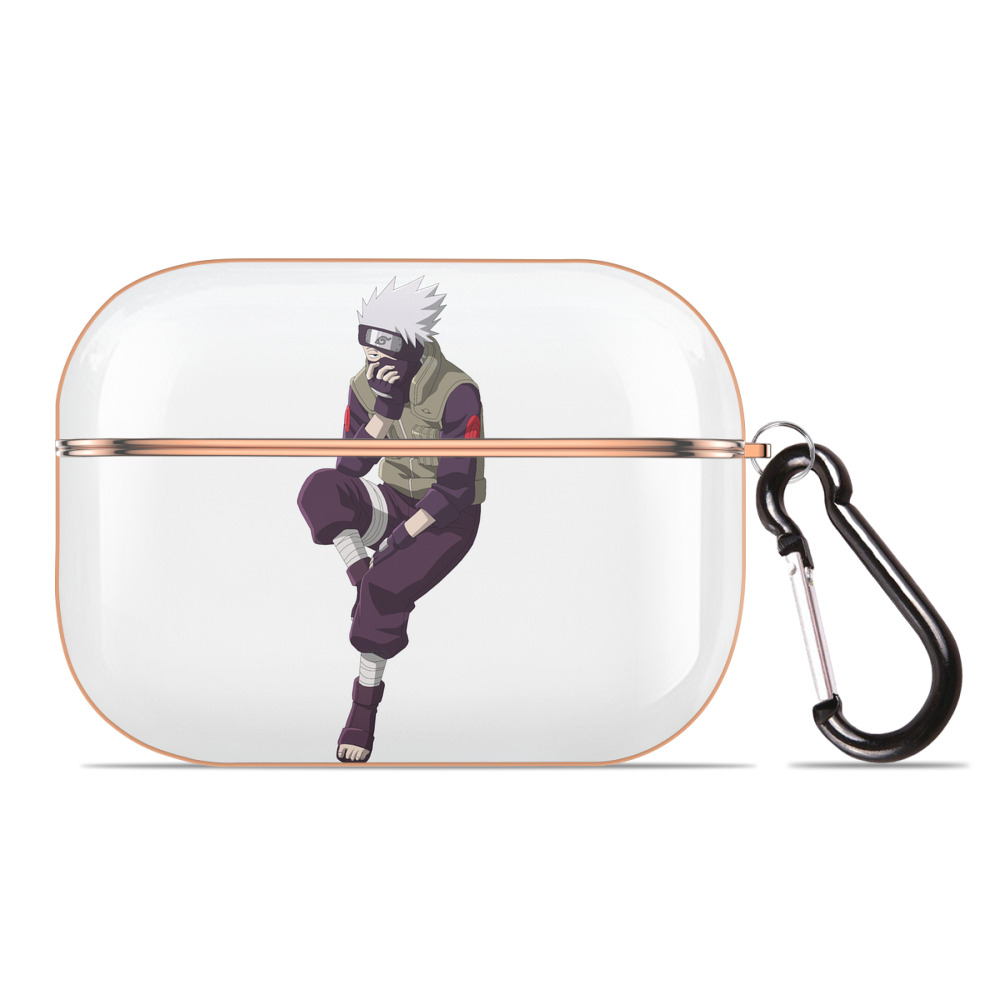 （画像用） NARUTO -ナルト- はたけ カカシ Hatake Kakashi 【AirPods Pro用】ハードシェル保護ケース｜耐衝撃・防指紋・カラビナ付き商品仕様