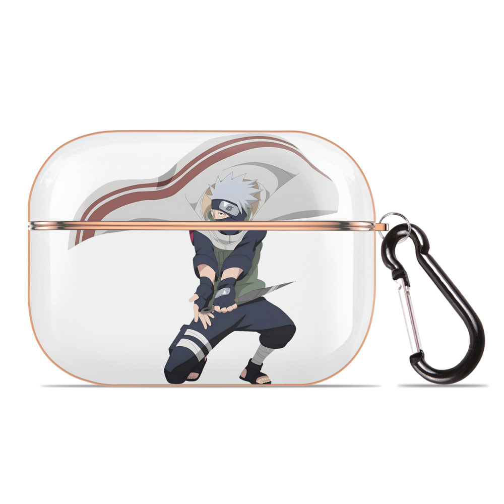 （画像用） NARUTO -ナルト- はたけ カカシ Hatake Kakashi 【AirPods Pro用】ハードシェル保護ケース｜耐衝撃・防指紋・カラビナ付き商品仕様