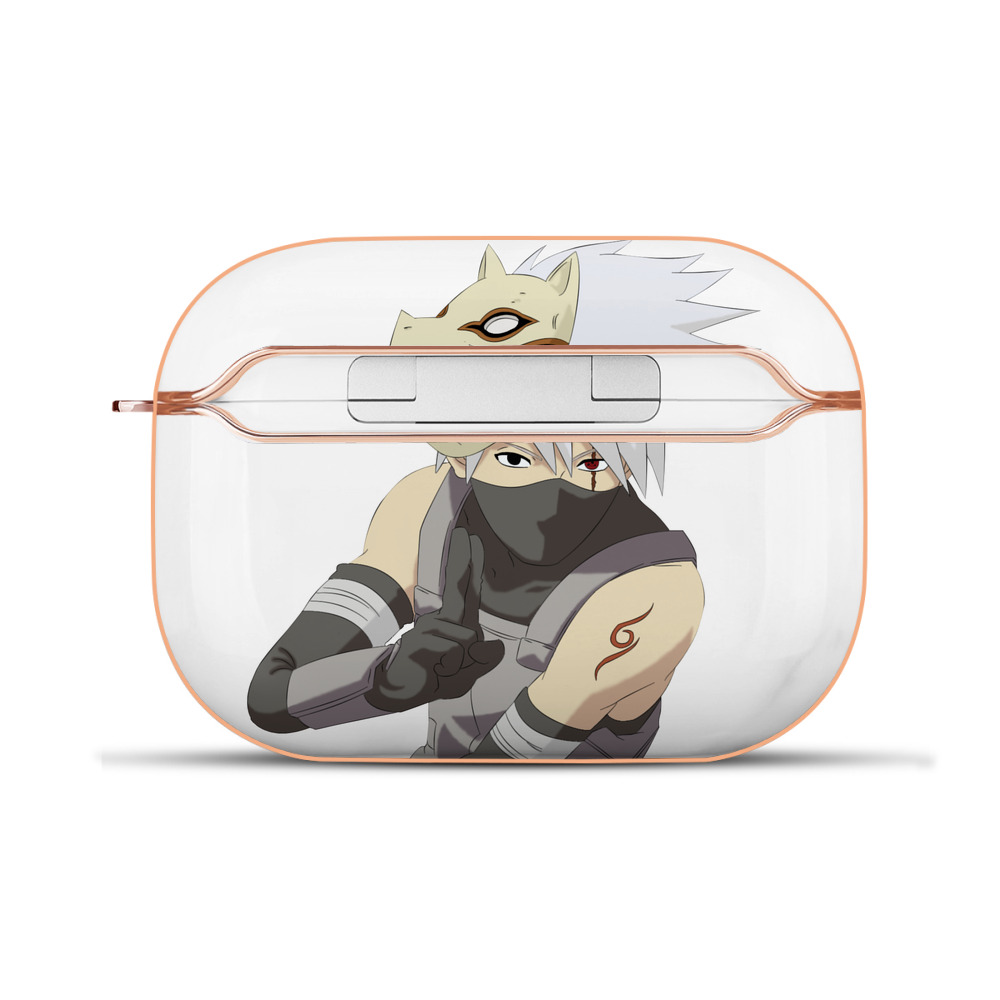 （画像用） NARUTO -ナルト- はたけ カカシ Hatake Kakashi 【AirPods Pro用】ハードシェル保護ケース｜耐衝撃・防指紋・カラビナ付き商品仕様