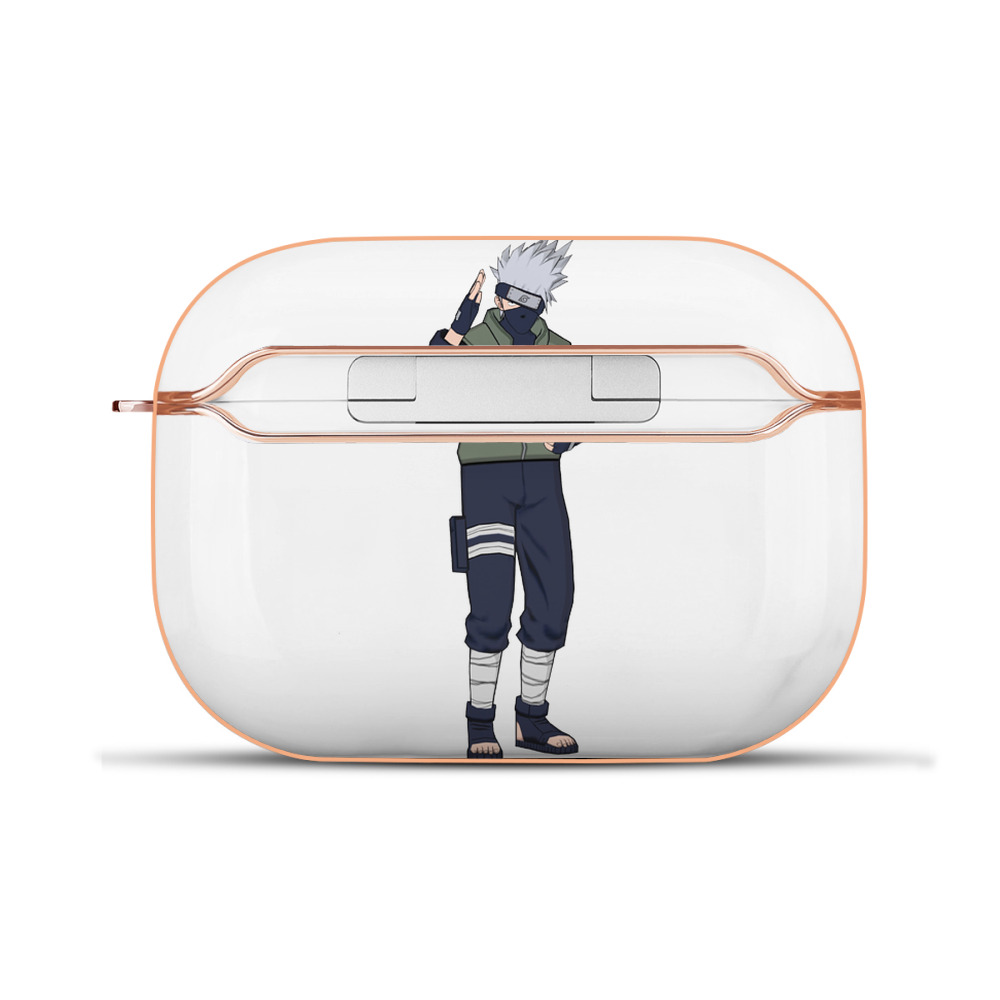 （画像用） NARUTO -ナルト- はたけ カカシ Hatake Kakashi 【AirPods Pro用】ハードシェル保護ケース｜耐衝撃・防指紋・カラビナ付き商品仕様