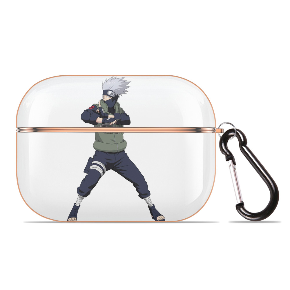 （画像用） NARUTO -ナルト- はたけ カカシ Hatake Kakashi 【AirPods Pro用】ハードシェル保護ケース｜耐衝撃・防指紋・カラビナ付き商品仕様