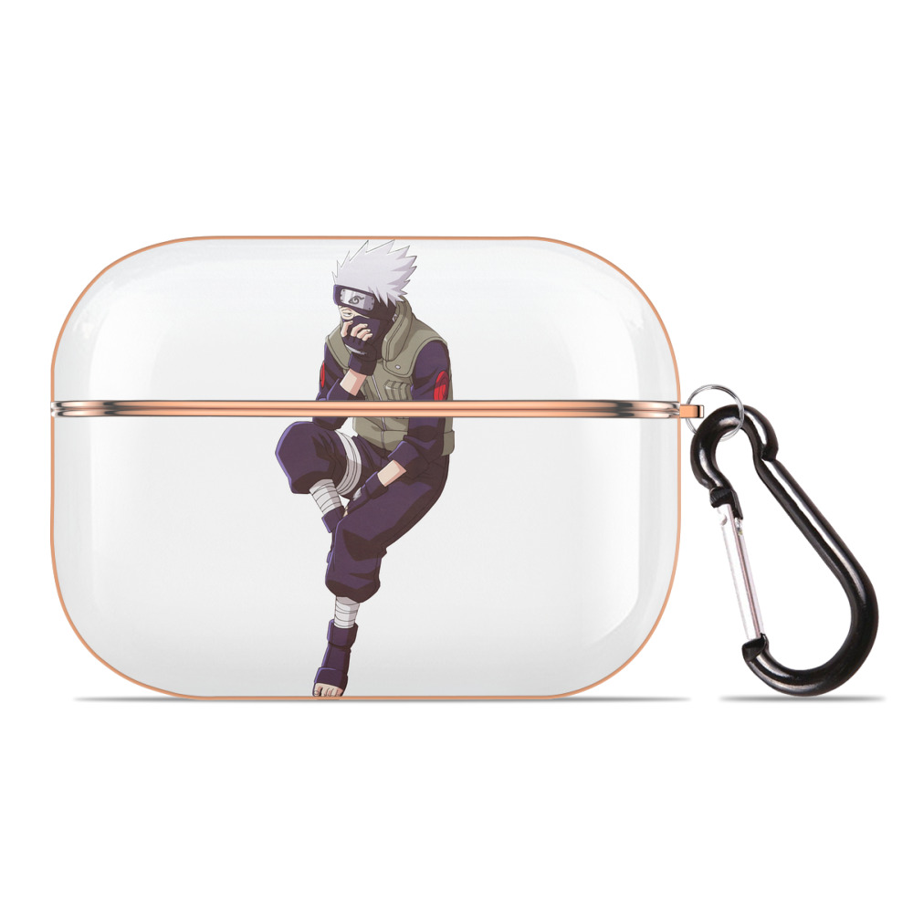 （画像用） NARUTO -ナルト- はたけ カカシ Hatake Kakashi 【AirPods Pro用】ハードシェル保護ケース｜耐衝撃・防指紋・カラビナ付き商品仕様