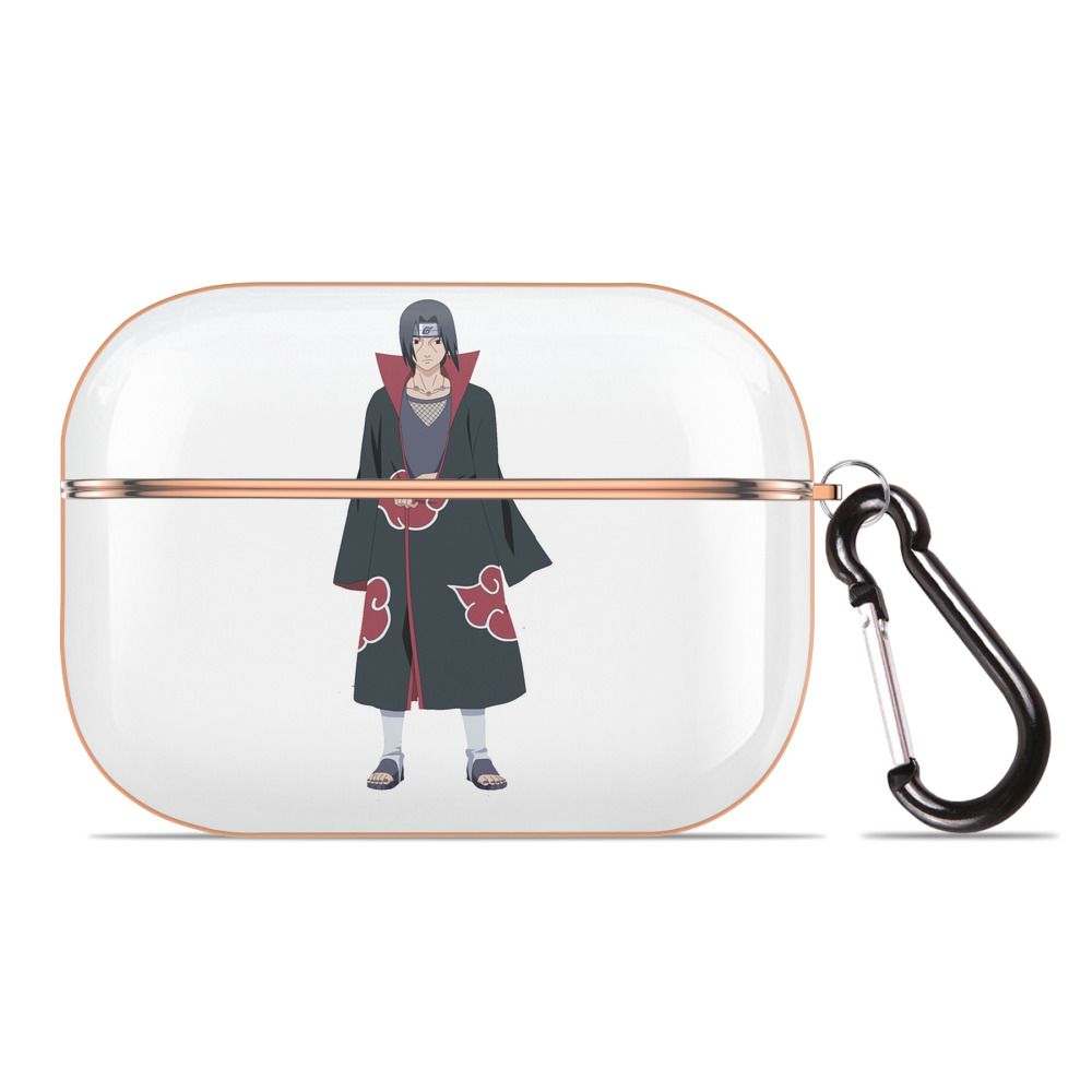 （画像用） NARUTO -ナルト- うちは イタチ Uchiha Itachi 【AirPods Pro用】ハードシェル保護ケース｜耐衝撃・防指紋・カラビナ付き商品仕様