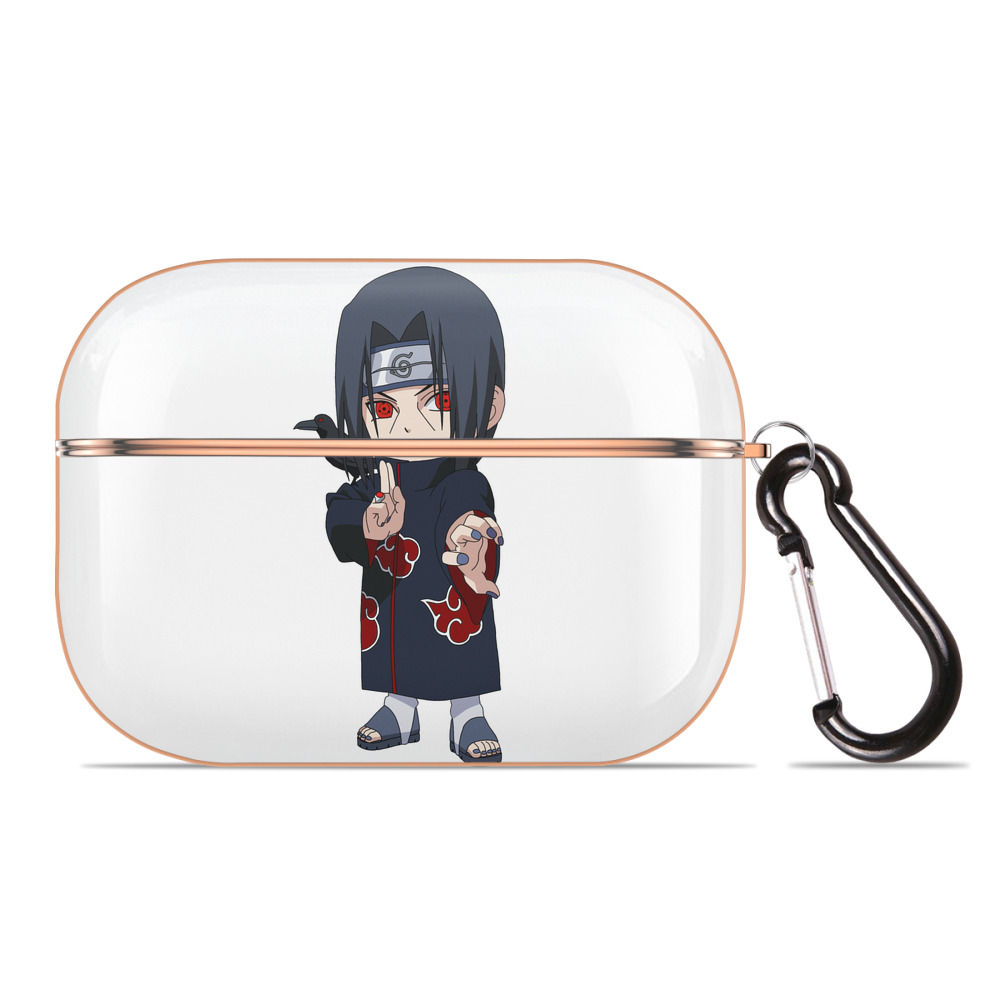 （画像用） NARUTO -ナルト- うちは イタチ Uchiha Itachi 【AirPods Pro用】ハードシェル保護ケース｜耐衝撃・防指紋・カラビナ付き商品仕様