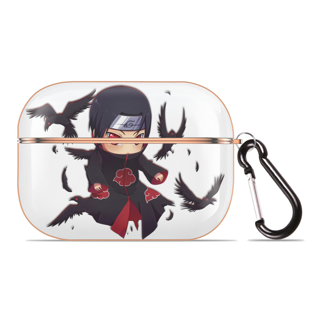 （画像用） NARUTO -ナルト- うちは イタチ Uchiha Itachi 【AirPods Pro用】ハードシェル保護ケース｜耐衝撃・防指紋・カラビナ付き商品仕様