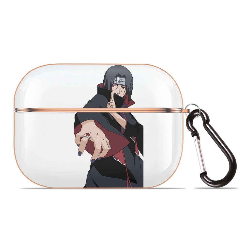 （画像用） NARUTO -ナルト- うちは イタチ Uchiha Itachi 【AirPods Pro用】ハードシェル保護ケース｜耐衝撃・防指紋・カラビナ付き商品仕様