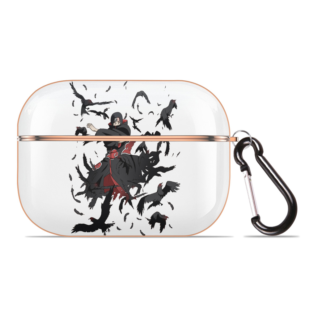 （画像用） NARUTO -ナルト- うちは イタチ Uchiha Itachi 【AirPods Pro用】ハードシェル保護ケース｜耐衝撃・防指紋・カラビナ付き商品仕様