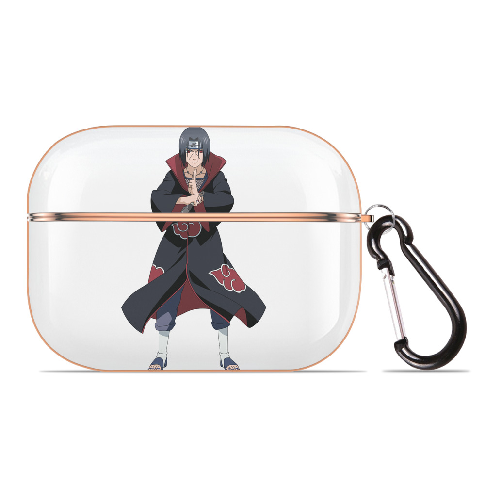 （画像用） NARUTO -ナルト- うちは イタチ Uchiha Itachi 【AirPods Pro用】ハードシェル保護ケース｜耐衝撃・防指紋・カラビナ付き商品仕様
