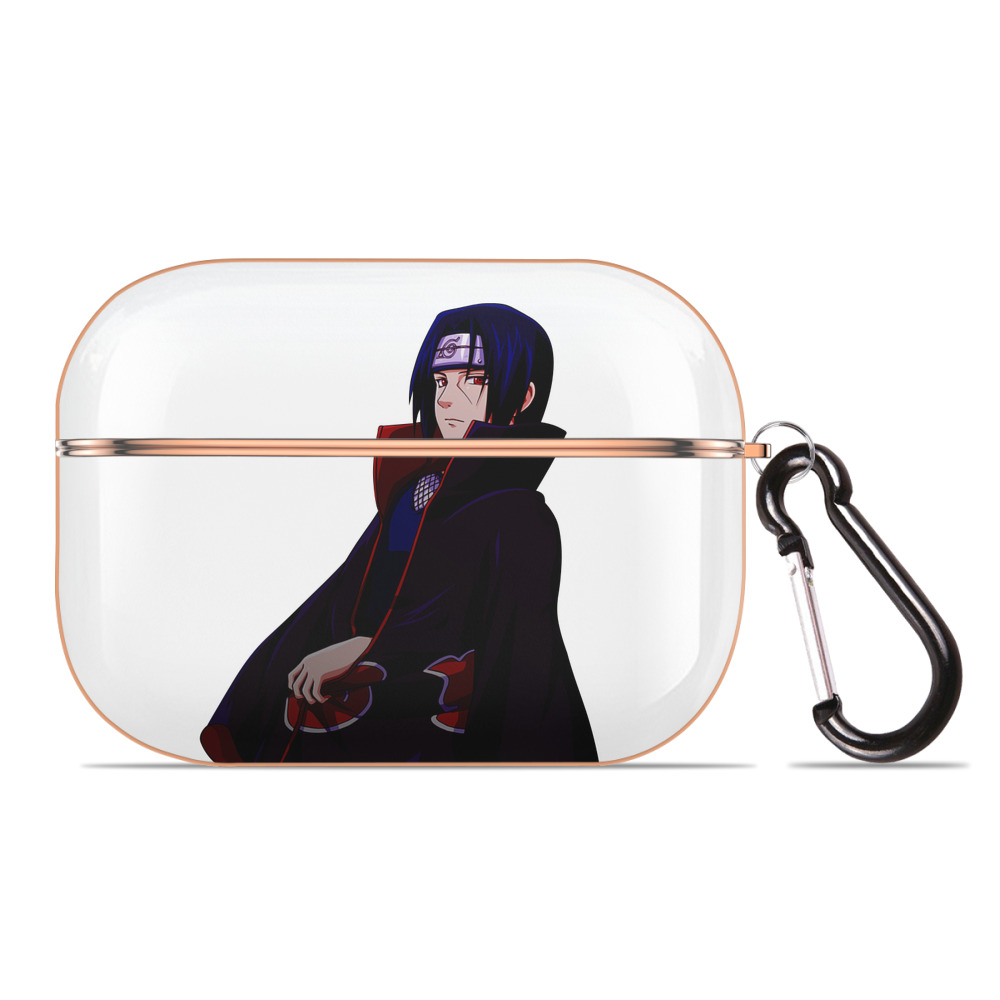 （画像用） NARUTO -ナルト- うちは イタチ Uchiha Itachi 【AirPods Pro用】ハードシェル保護ケース｜耐衝撃・防指紋・カラビナ付き商品仕様