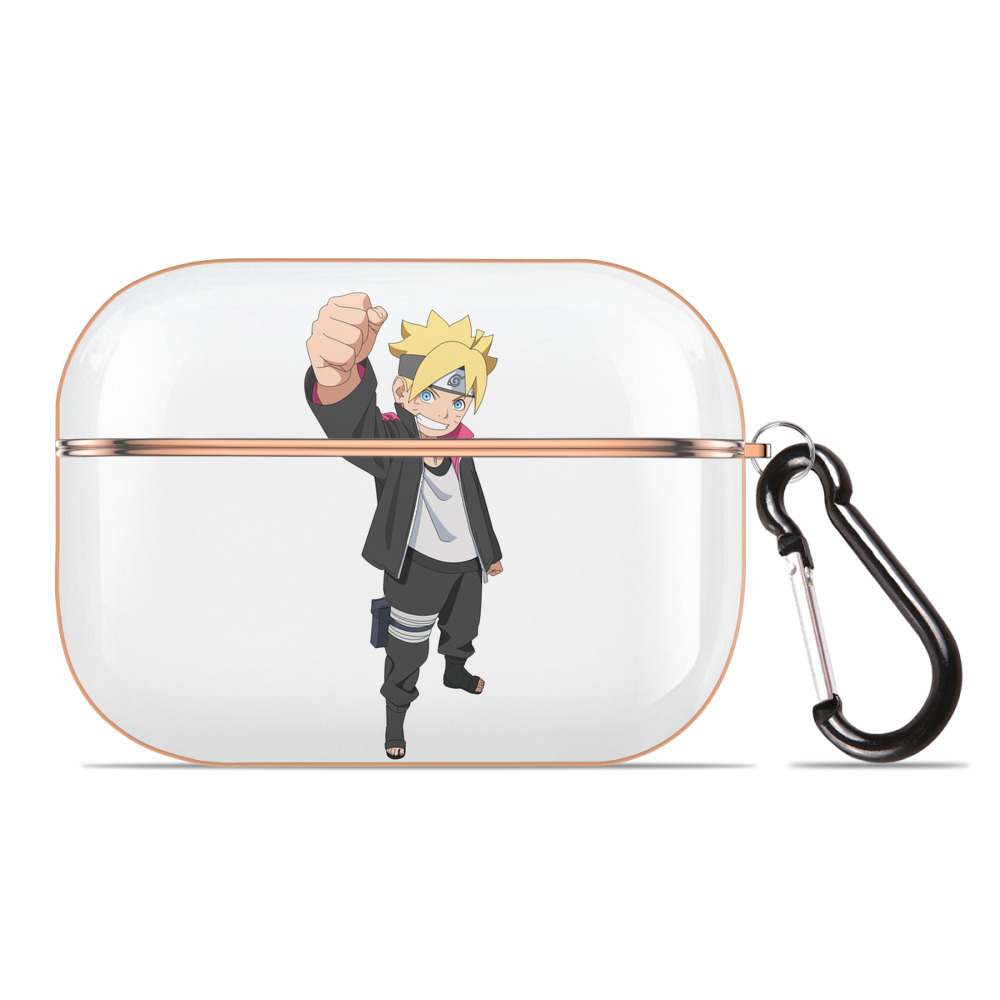 （画像用） NARUTO -ナルト- うずまき ボルト Uzumaki Boruto 【AirPods Pro用】ハードシェル保護ケース｜耐衝撃・防指紋・カラビナ付き商品仕様