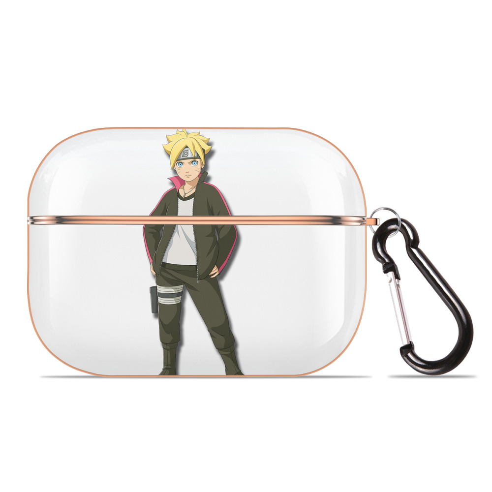 （画像用） NARUTO -ナルト- うずまき ボルト Uzumaki Boruto 【AirPods Pro用】ハードシェル保護ケース｜耐衝撃・防指紋・カラビナ付き商品仕様