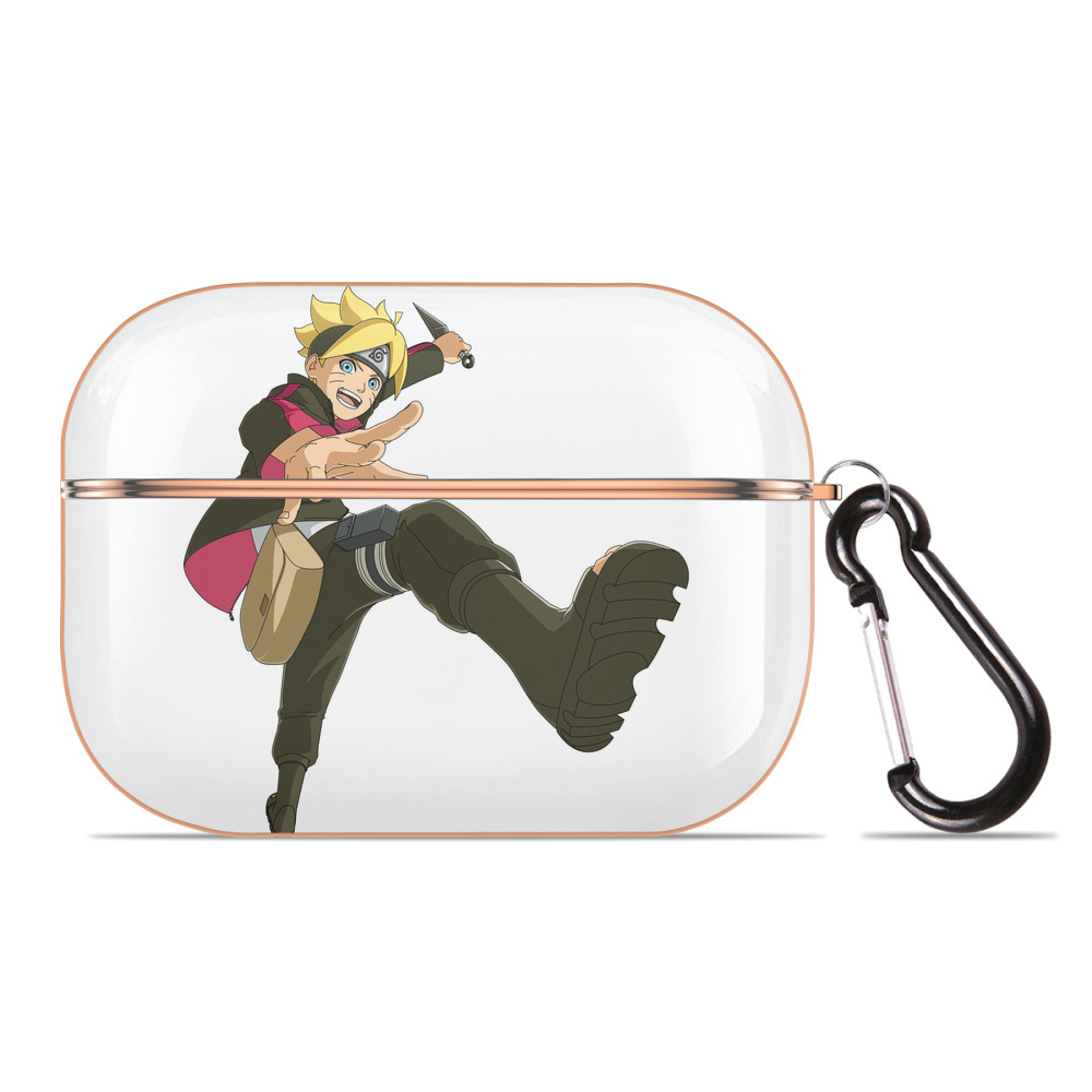 （画像用） NARUTO -ナルト- うずまき ボルト Uzumaki Boruto 【AirPods Pro用】ハードシェル保護ケース｜耐衝撃・防指紋・カラビナ付き商品仕様