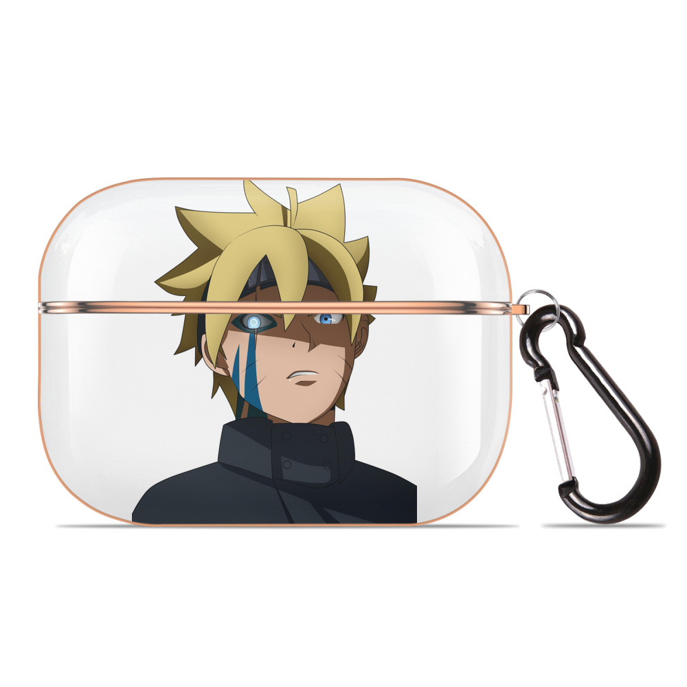 （画像用） NARUTO -ナルト- うずまき ボルト Uzumaki Boruto 【AirPods Pro用】ハードシェル保護ケース｜耐衝撃・防指紋・カラビナ付き商品仕様