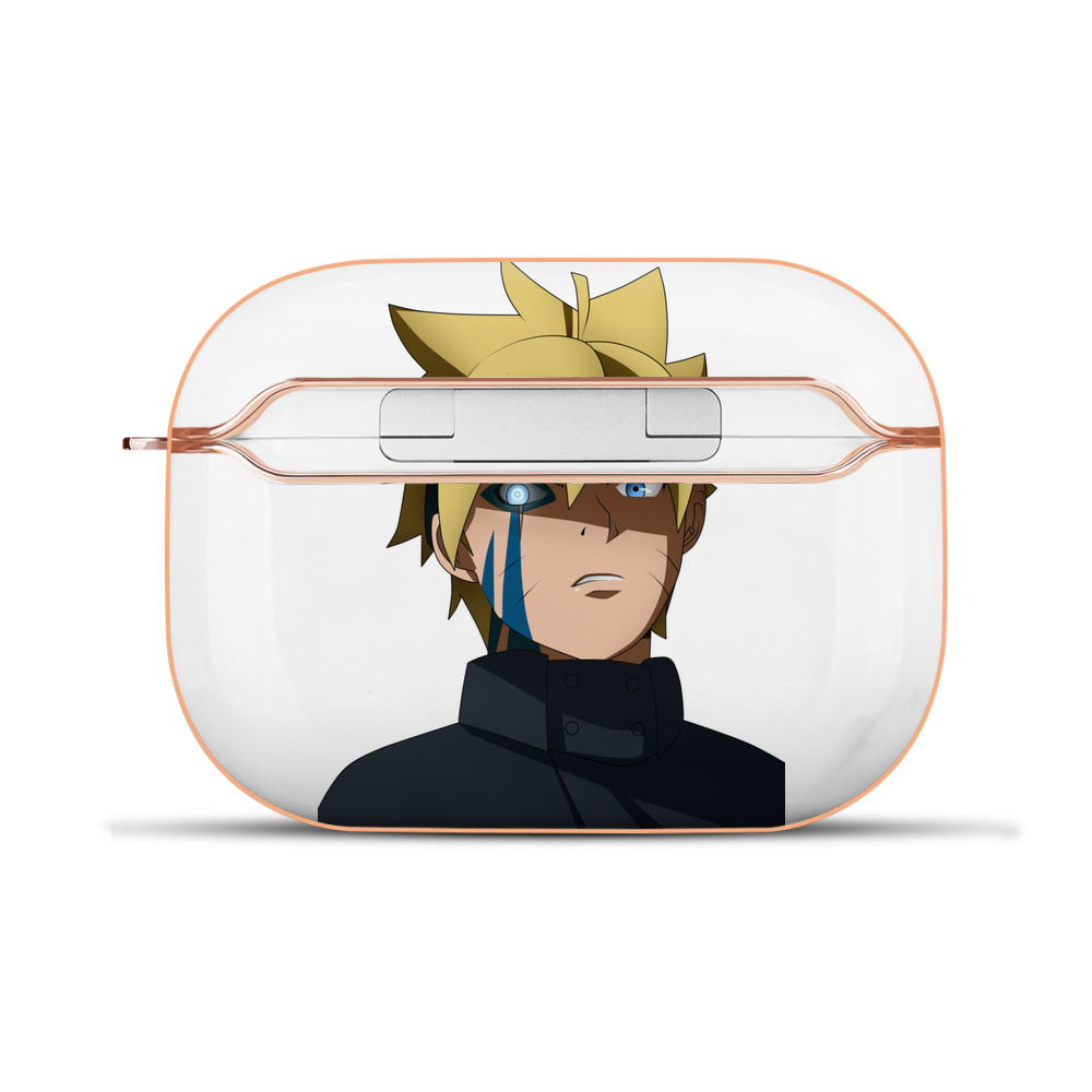 （画像用） NARUTO -ナルト- うずまき ボルト Uzumaki Boruto 【AirPods Pro用】ハードシェル保護ケース｜耐衝撃・防指紋・カラビナ付き商品仕様