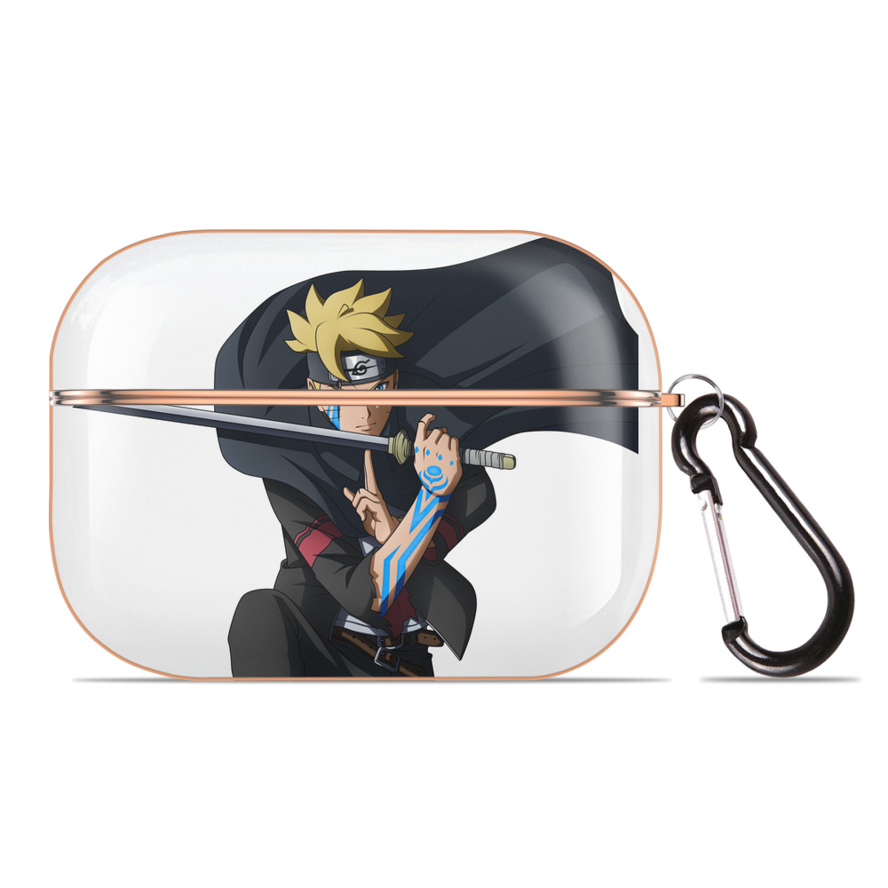 （画像用） NARUTO -ナルト- うずまき ボルト Uzumaki Boruto 【AirPods Pro用】ハードシェル保護ケース｜耐衝撃・防指紋・カラビナ付き商品仕様
