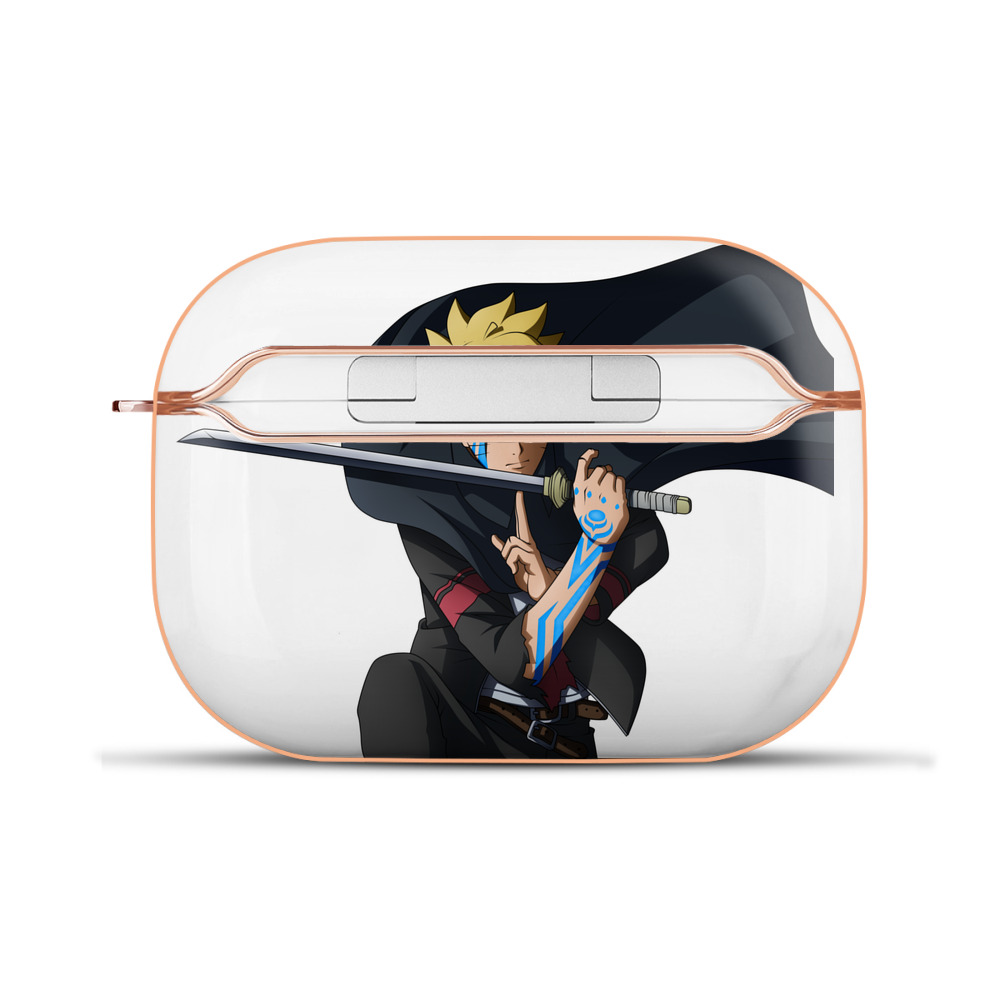 （画像用） NARUTO -ナルト- うずまき ボルト Uzumaki Boruto 【AirPods Pro用】ハードシェル保護ケース｜耐衝撃・防指紋・カラビナ付き商品仕様