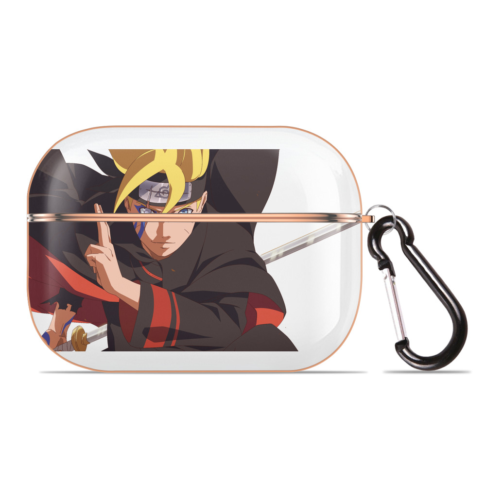（画像用） NARUTO -ナルト- うずまき ボルト Uzumaki Boruto 【AirPods Pro用】ハードシェル保護ケース｜耐衝撃・防指紋・カラビナ付き商品仕様