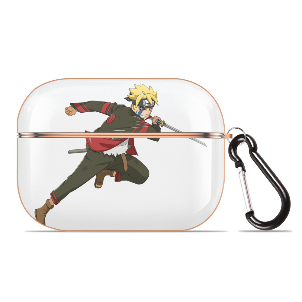 （画像用） NARUTO -ナルト- うずまき ボルト Uzumaki Boruto 【AirPods Pro用】ハードシェル保護ケース｜耐衝撃・防指紋・カラビナ付き商品仕様