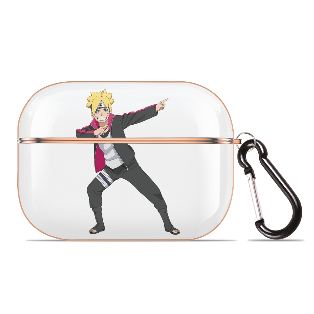 （画像用） NARUTO -ナルト- うずまき ボルト Uzumaki Boruto 【AirPods Pro用】ハードシェル保護ケース｜耐衝撃・防指紋・カラビナ付き商品仕様