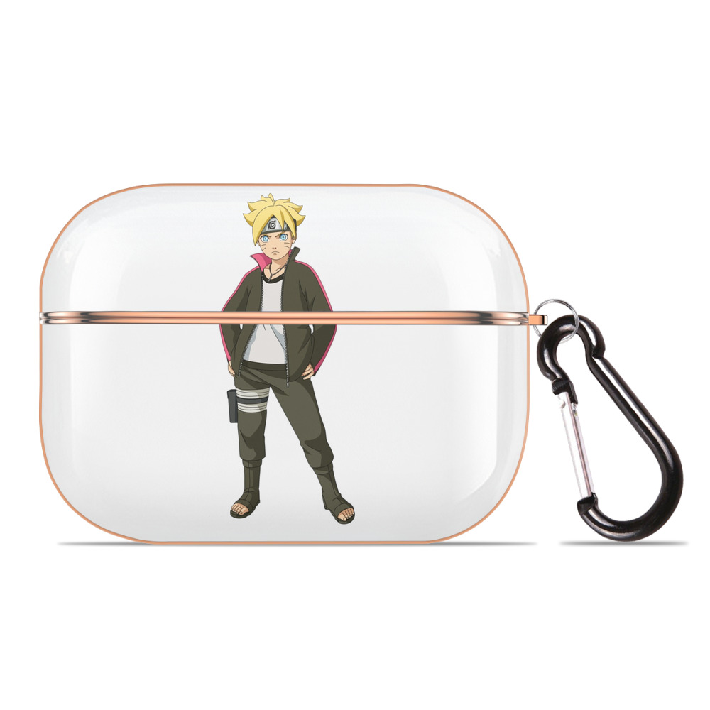 （画像用） NARUTO -ナルト- うずまき ボルト Uzumaki Boruto 【AirPods Pro用】ハードシェル保護ケース｜耐衝撃・防指紋・カラビナ付き商品仕様