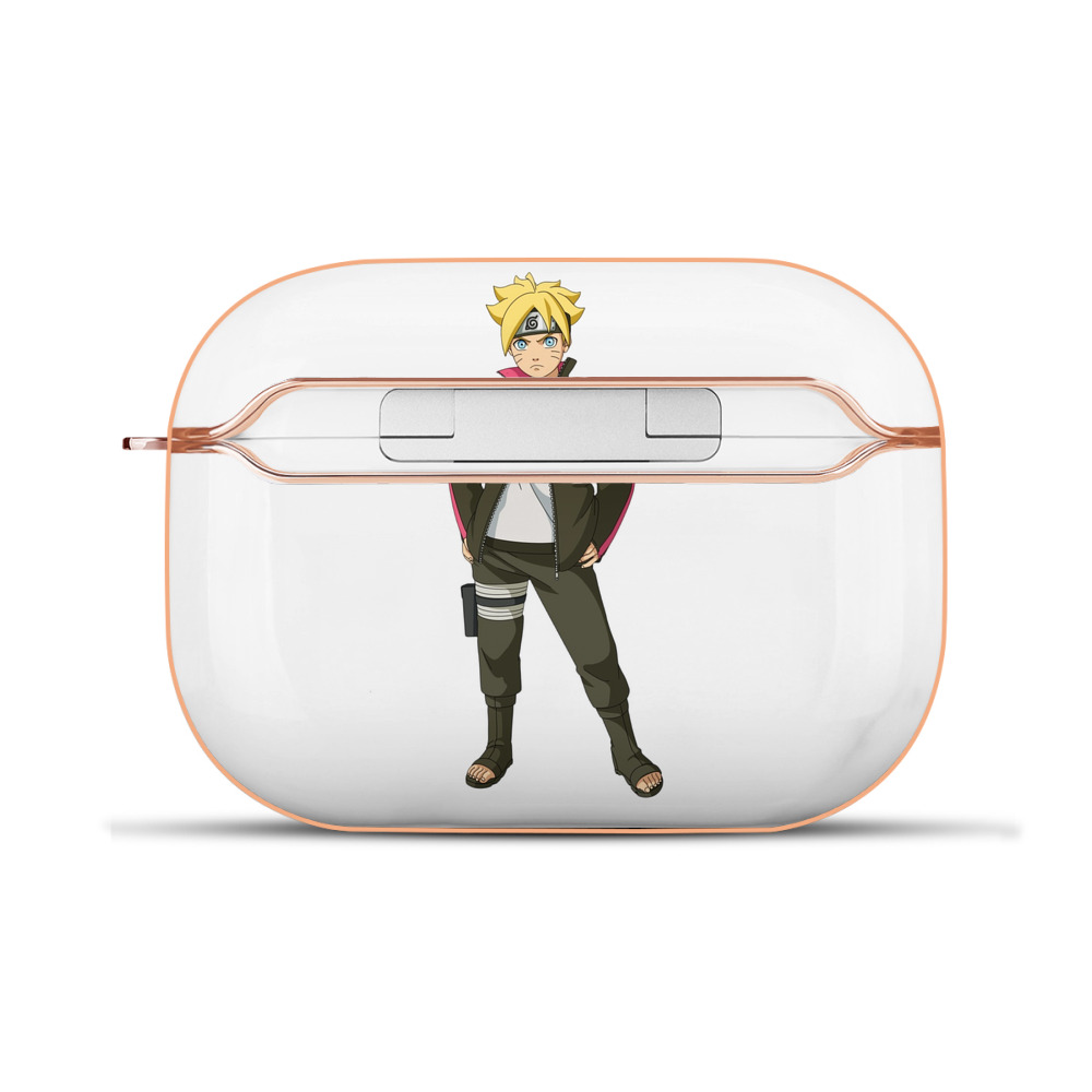 （画像用） NARUTO -ナルト- うずまき ボルト Uzumaki Boruto 【AirPods Pro用】ハードシェル保護ケース｜耐衝撃・防指紋・カラビナ付き商品仕様