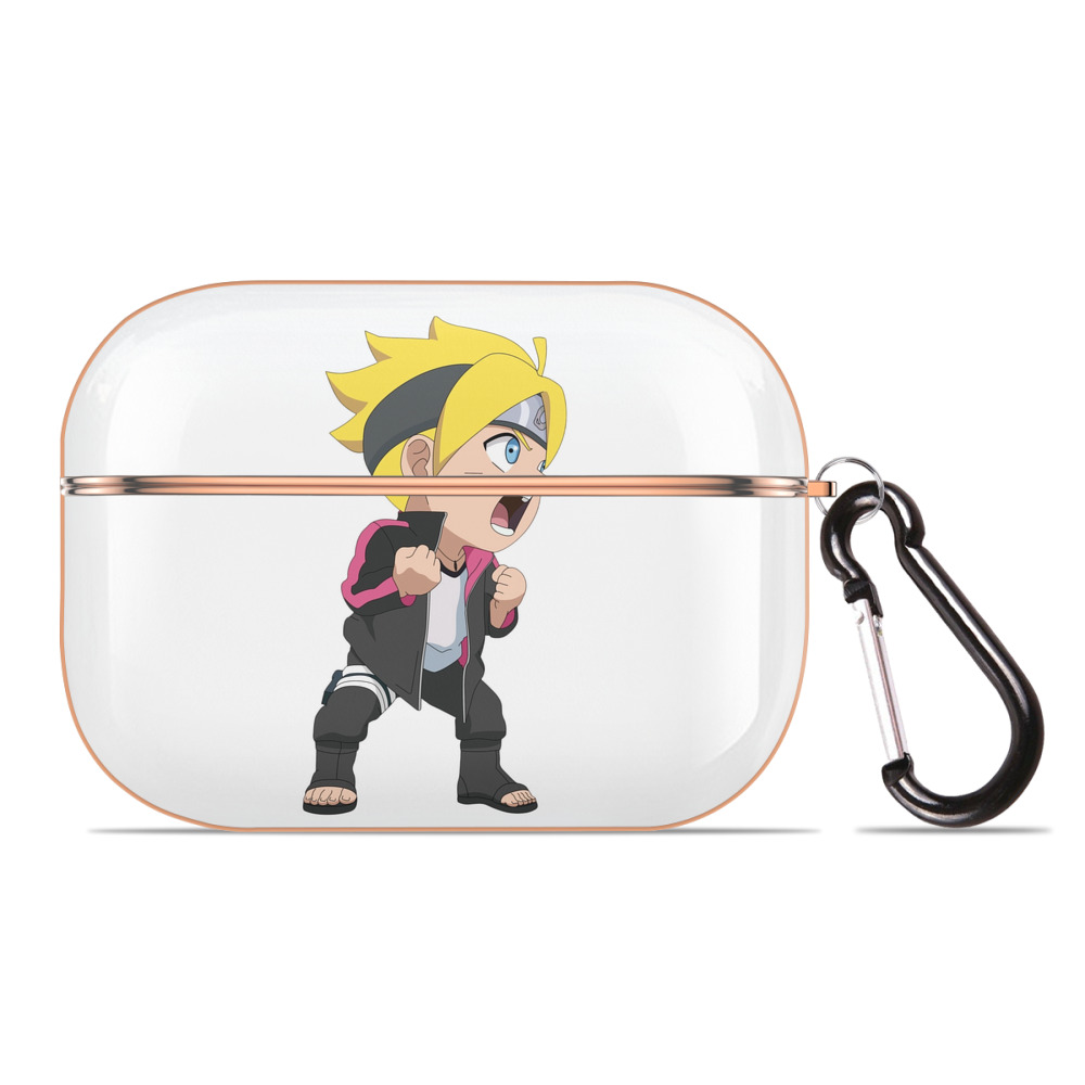 （画像用） NARUTO -ナルト- うずまき ボルト Uzumaki Boruto 【AirPods Pro用】ハードシェル保護ケース｜耐衝撃・防指紋・カラビナ付き商品仕様
