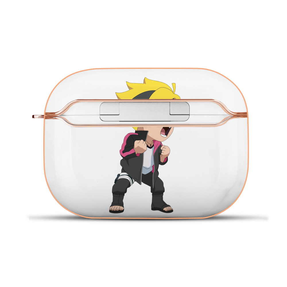 （画像用） NARUTO -ナルト- うずまき ボルト Uzumaki Boruto 【AirPods Pro用】ハードシェル保護ケース｜耐衝撃・防指紋・カラビナ付き商品仕様