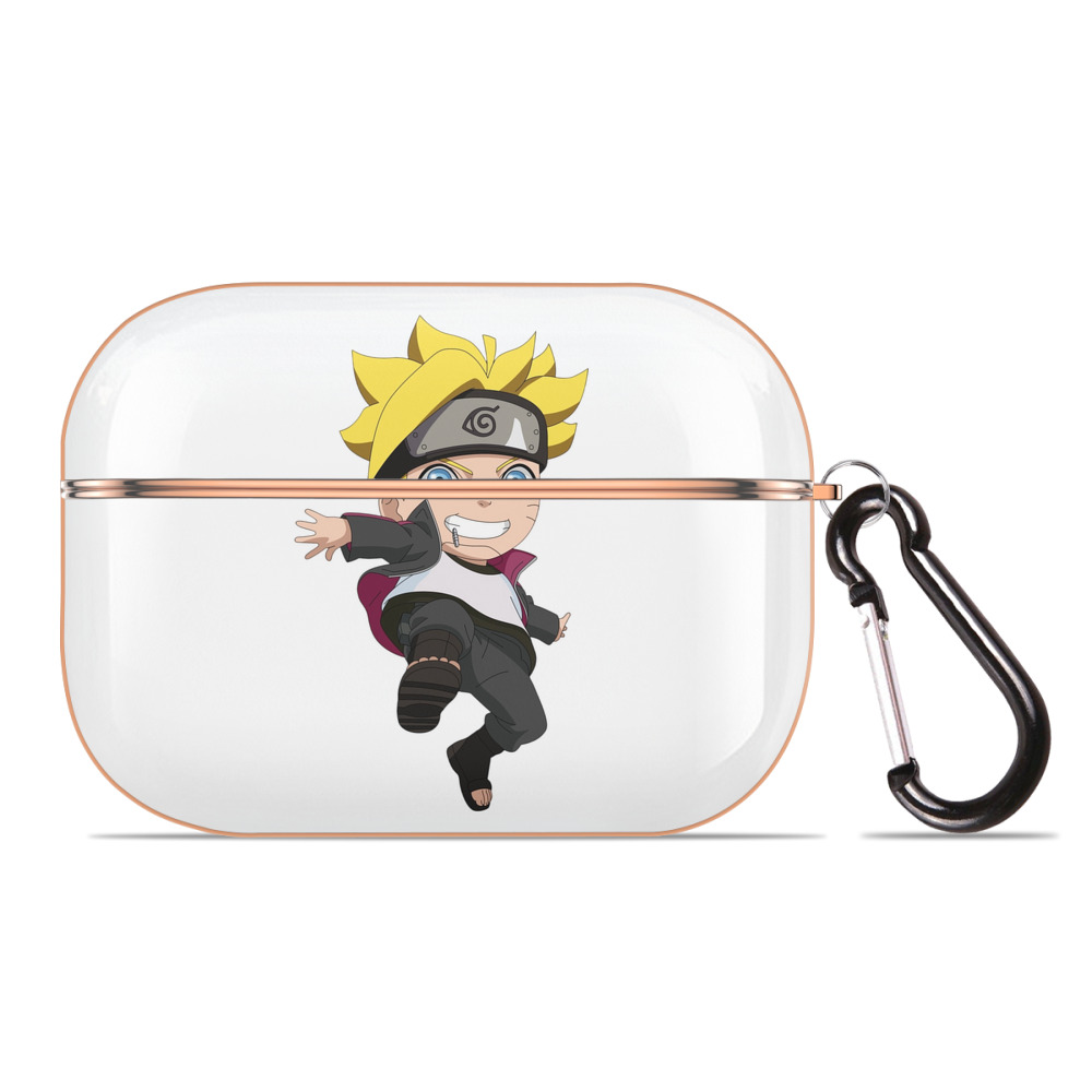 （画像用） NARUTO -ナルト- うずまき ボルト Uzumaki Boruto 【AirPods Pro用】ハードシェル保護ケース｜耐衝撃・防指紋・カラビナ付き商品仕様