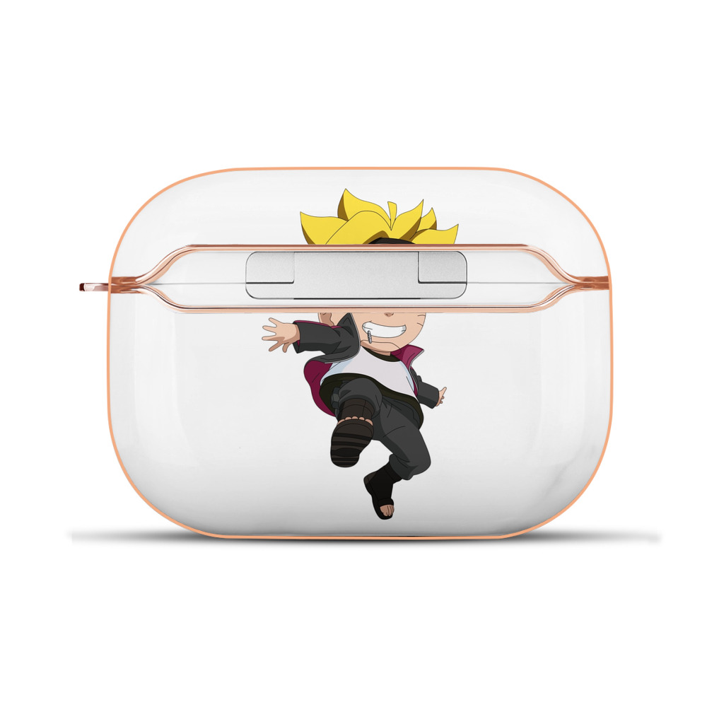 （画像用） NARUTO -ナルト- うずまき ボルト Uzumaki Boruto 【AirPods Pro用】ハードシェル保護ケース｜耐衝撃・防指紋・カラビナ付き商品仕様