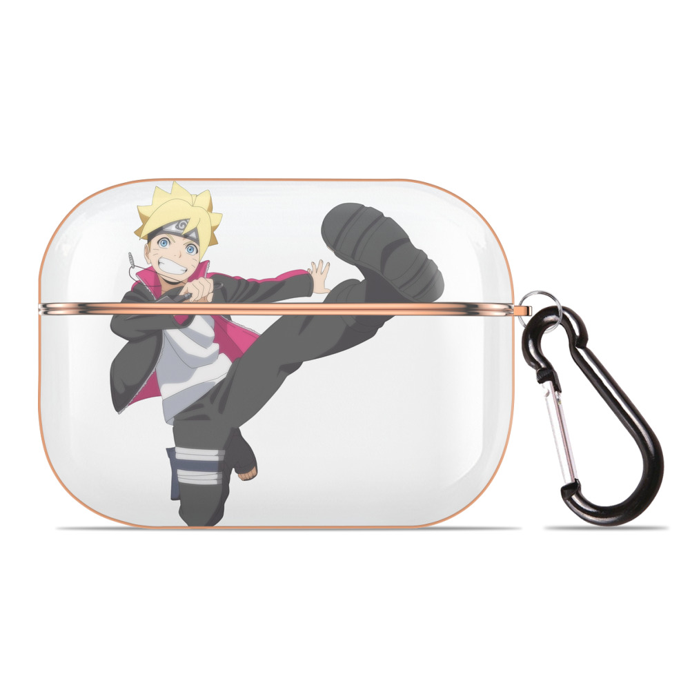 （画像用） NARUTO -ナルト- うずまき ボルト Uzumaki Boruto 【AirPods Pro用】ハードシェル保護ケース｜耐衝撃・防指紋・カラビナ付き商品仕様
