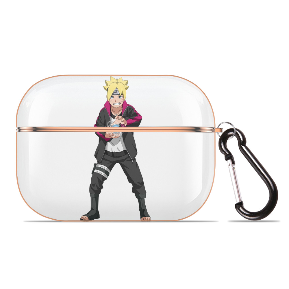 （画像用） NARUTO -ナルト- うずまき ボルト Uzumaki Boruto 【AirPods Pro用】ハードシェル保護ケース｜耐衝撃・防指紋・カラビナ付き商品仕様