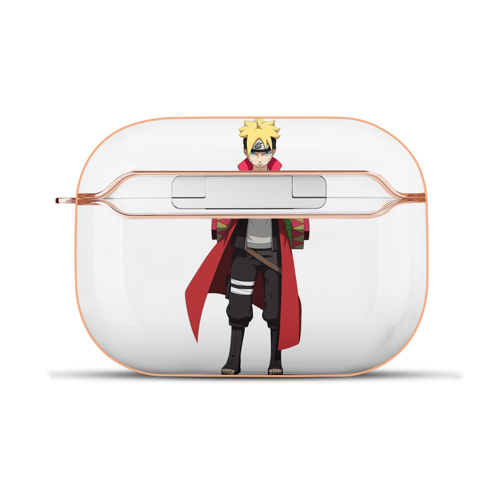 （画像用） NARUTO -ナルト- うずまき ボルト Uzumaki Boruto 【AirPods Pro用】ハードシェル保護ケース｜耐衝撃・防指紋・カラビナ付き商品仕様